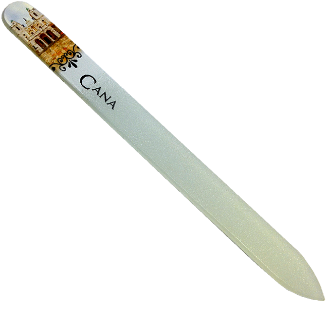 Wedding Church at Cana Crystal Glass Nail File